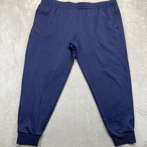 Under Armour Sweatpants Men 4XL Blue Loose Fit Jogger Performance Athleisure